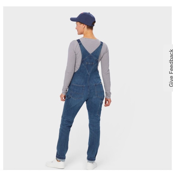 *NWOT* Brand New Duluth Trading Co Overalls for Women. Blue Denim. Size 18 Reg. - Picture 15 of 16